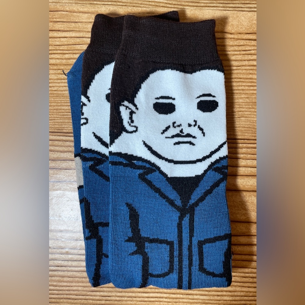 New! Michael Myers Halloween Horror Socks Adult